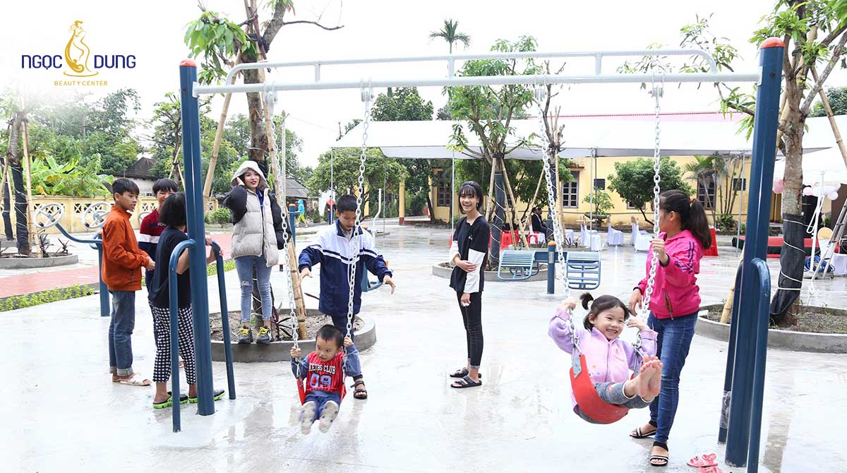 Thẩm mỹ viện Ngọc Dung xây dựng khuôn viên giải trí cho những mảnh đời khó khăn