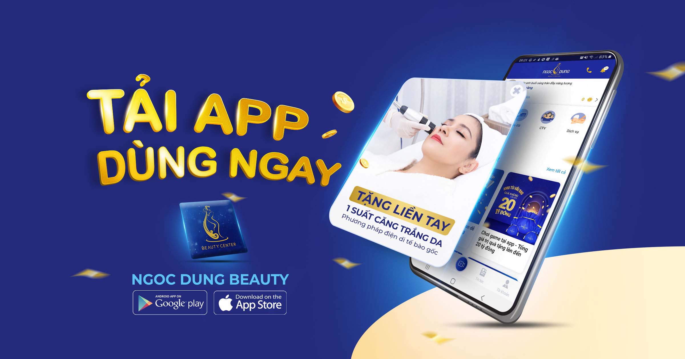APP NGỌC DUNG BEAUTY – ỨNG DỤNG TIỆN ÍCH CHO TÍN ĐỒ LÀM ĐẸP