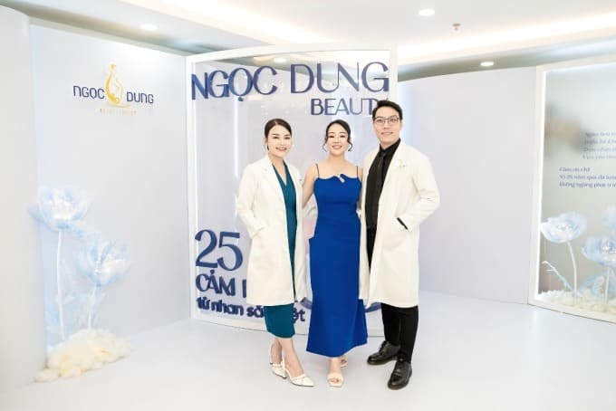 CEO Dung Võ, bác sĩ Phạm Đức Tuấn và chuyên gia cấp cao Lê Trang tại buổi tiệc. Ảnh: TMV Ngọc Dung