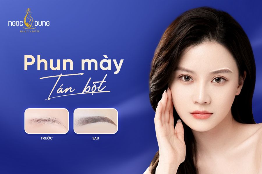 Phương pháp làm đẹp phun mày tán bột