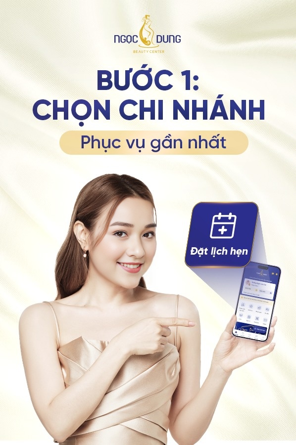 Hướng dẫn đặt lịch trên app Ngọc Dung Beauty