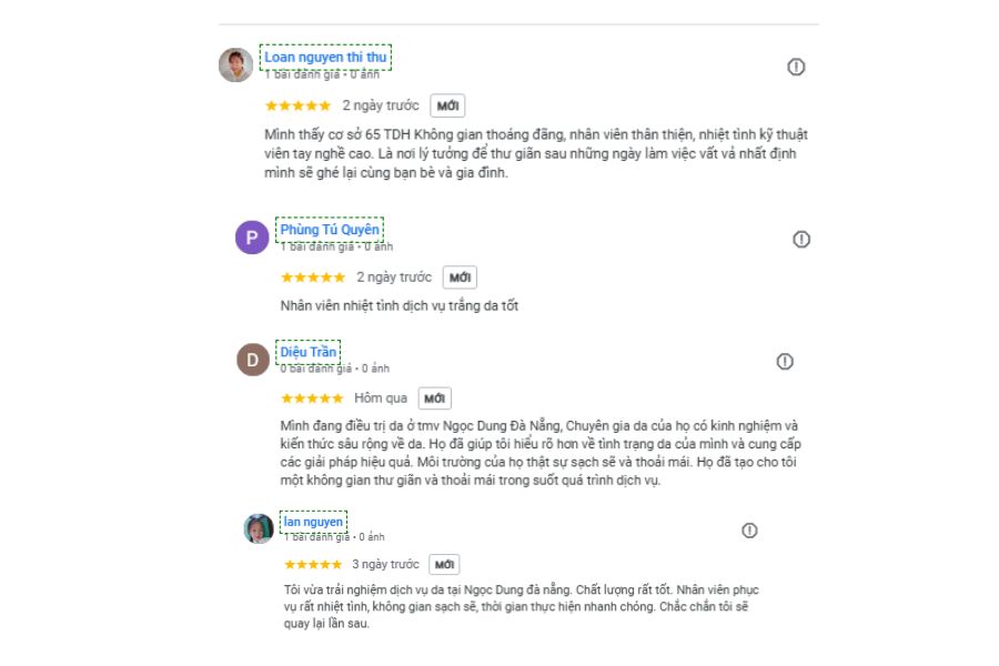 Đánh giá của khách hàng về đội ngũ nhân viên