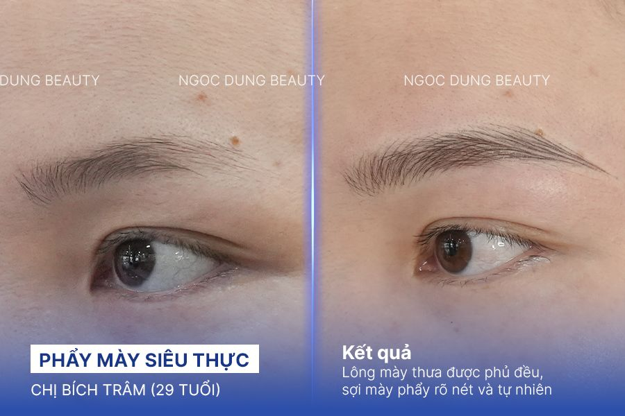 Phẩy mày siêu thực – 60 phút – Mày đều sợi tinh xảo