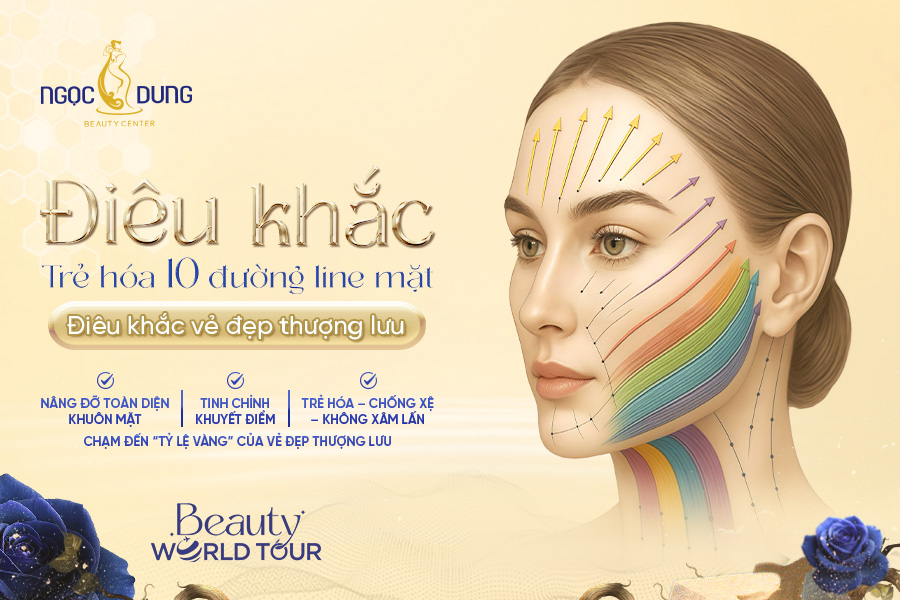 Ngọc Dung tiên phong ra mắt công nghệ điêu khắc 10 đường line mặt từ Monaco